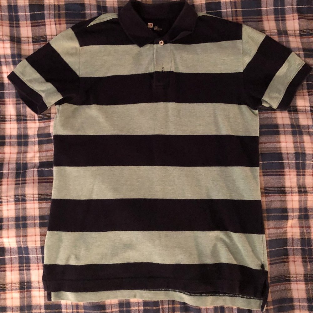 Green/Black Collared Shirt